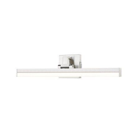 Z-Lite Liam Vanity, 1-Light, 25 In.W x 3 In.L x 5 In.H, Brushed Nickel/Frosted 1009-25W-BN-LED